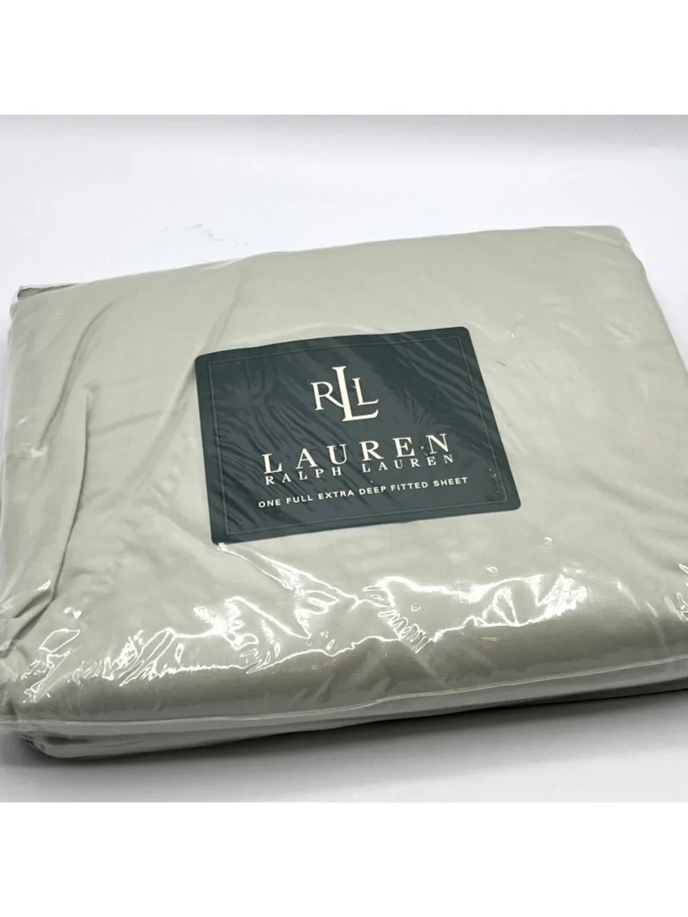 Lauren Ralph Lauren Full Fitted Sheet Extra Deep Lakeview Green Cotton